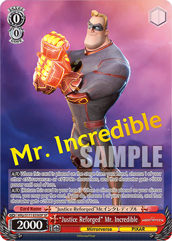 “Justice Reforged” Mr. Incredible (MRp/S111-E056SP) — Booster Pack Disney Mirrorverse