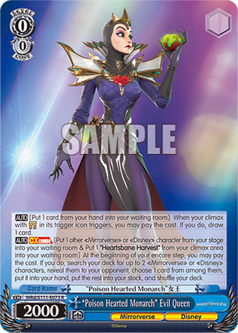 “Poison Hearted Monarch” Evil Queen (MRd/S111-E073) — Booster Pack Disney Mirrorverse