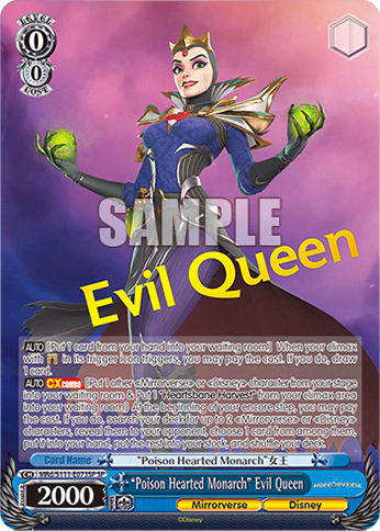 “Poison Hearted Monarch” Evil Queen (MRd/S111-E073SP) — Booster Pack Disney Mirrorverse
