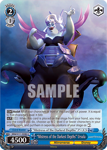 “Mistress of the Darkest Depths” Ursula (MRd/S111-E086) — Booster Pack Disney Mirrorverse