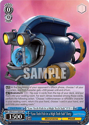 “Low Tech Fish in a High Tech Sub” Dory (Holo) (MRp/S111-E091S) — Booster Pack Disney Mirrorverse