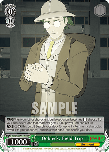 Oobleck: Field Trip (RWBY/WX03-024) — RWBY