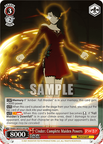 Cinder: Complete Maiden Powers (RWBY/WX03-043) — RWBY