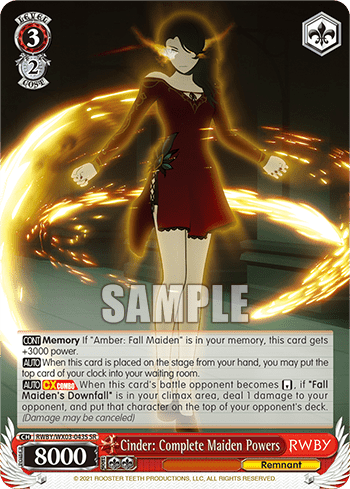 Cinder: Complete Maiden Powers (Holo) (RWBY/WX03-043S) — RWBY
