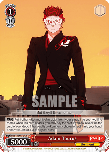 Adam Taurus (Holo) (RWBY/WX03-047S) — RWBY