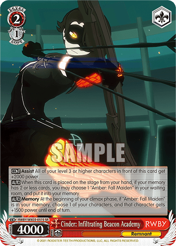 Cinder: Infiltrating Beacon Academy (Holo) (RWBY/WX03-051S) — RWBY