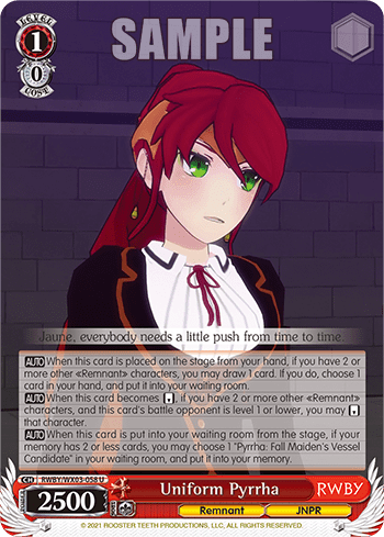 Uniform Pyrrha (RWBY/WX03-058) — RWBY