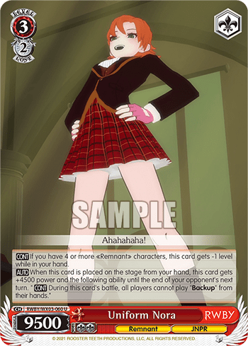 Uniform Nora (RWBY/WX03-060) — RWBY