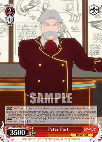 Peter Port (RWBY/WX03-068) — RWBY