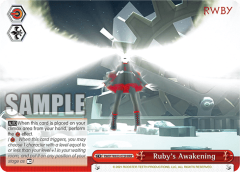 Ruby's Awakening (RWBY/WX03-072R) — RWBY