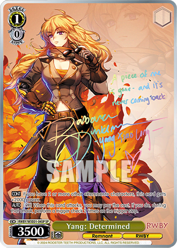 Yang: Determined (RWBY/WXE01-04SP) — [EX] RWBY
