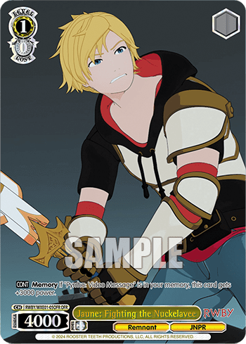 Jaune: Fighting the Nuckelavee (RWBY/WXE01-05OFR) — [EX] RWBY