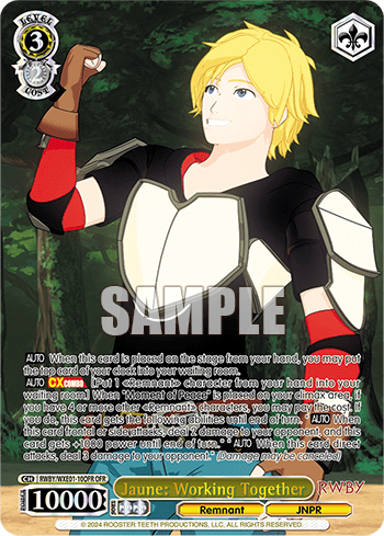 Jaune: Working Together (RWBY/WXE01-10OFR) — [EX] RWBY