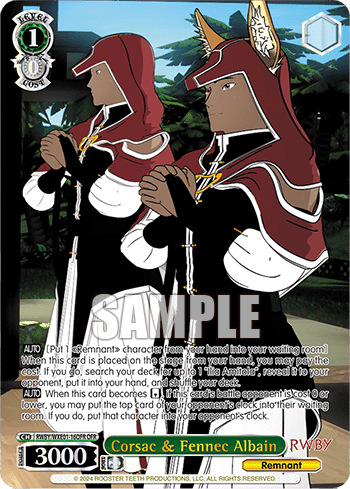 Corsac & Fennec Albain (RWBY/WXE01-16OFR) — [EX] RWBY