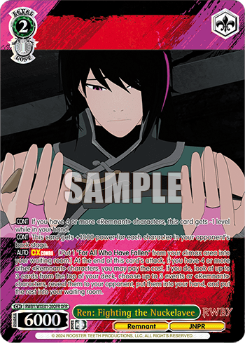 Ren: Fighting the Nuckelavee (RWBY/WXE01-20OFR) — [EX] RWBY