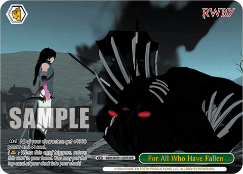 For All Who Have Fallen (RWBY/WXE01-25OFR) — [EX] RWBY