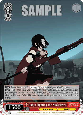 Ruby: Fighting the Nuckelavee (RWBY/WXE01-29) — [EX] RWBY