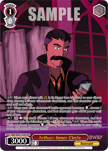 Arthur: Inner Circle (RWBY/WXE01-32OFR) — [EX] RWBY