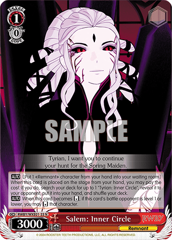 Salem: Inner Circle (RWBY/WXE01-33) — [EX] RWBY