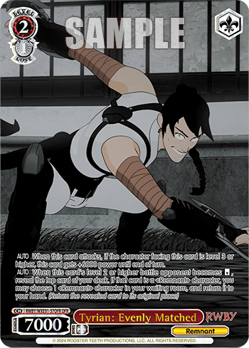Tyrian: Evenly Matched (RWBY/WXE01-37OFR) — [EX] RWBY