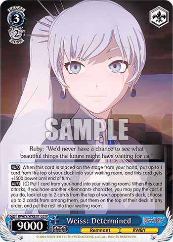 Weiss: Determined (RWBY/WXE01-53) — [EX] RWBY