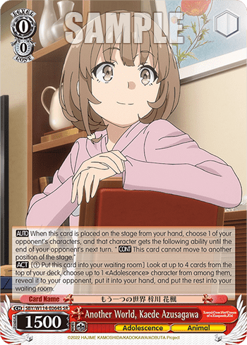 Another World, Kaede Azusagawa (Holo) (SBY/W114-E064S) — Booster Pack Rascal Does Not Dream Series
