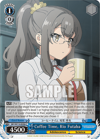 Coffee Time, Rio Futaba (SBY/W114-E096) — Booster Pack Rascal Does Not Dream Series