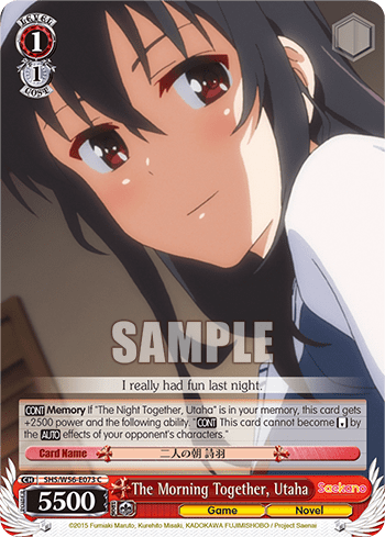 The Morning Together, Utaha (SHS/W56-E073) — Saekano: How to Raise a Boring Girlfriend
