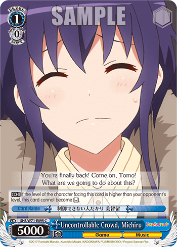 Uncontrollable Crowd, Michiru (SHS/W71-E095) — Saekano♭ How to Raise a Boring Girlfriend. flat