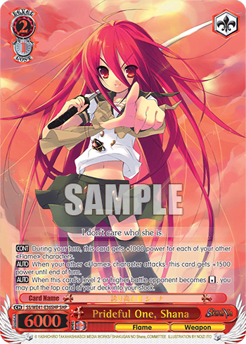 Prideful One, Shana (SS/WE41-E36SHP) — [EX] Shakugan no Shana
