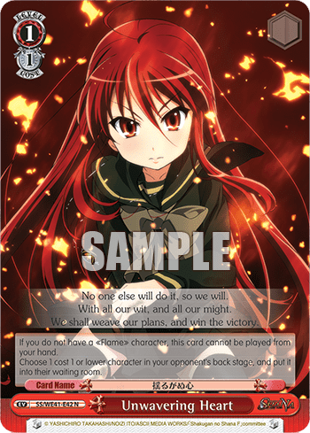 Unwavering Heart (SS/WE41-E42) — [EX] Shakugan no Shana