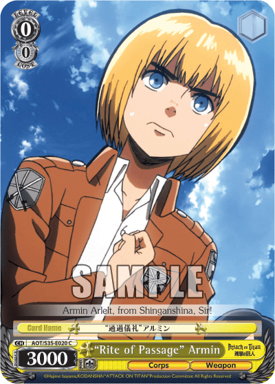 "Rite of Passage" Armin (AOT/S35-E020) — Attack on Titan