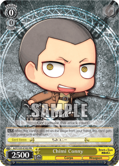 Chimi Conny (AOT/S35-E102) — PR Card 【Schwarz Side】