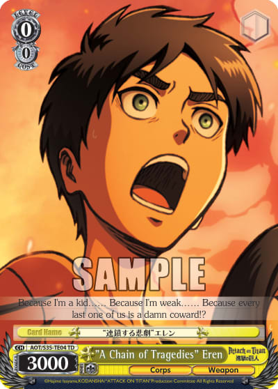 "A Chain of Tragedies" Eren (AOT/S35-TE04) — [TD] Attack on Titan