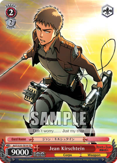 Jean Kirschtein (AOT/S35-TE19) — [TD] Attack on Titan