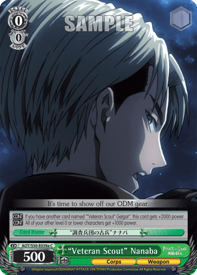 "Veteran Scout" Nanaba (AOT/S50-E039a) — Attack on Titan Vol.2