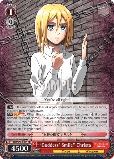 "Goddess' Smile" Christa (AOT/S50-E051) — Attack on Titan Vol.2