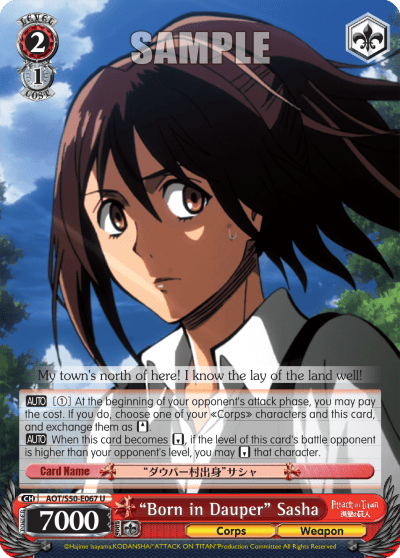 "Born in Dauper" Sasha (AOT/S50-E067) — Attack on Titan Vol.2