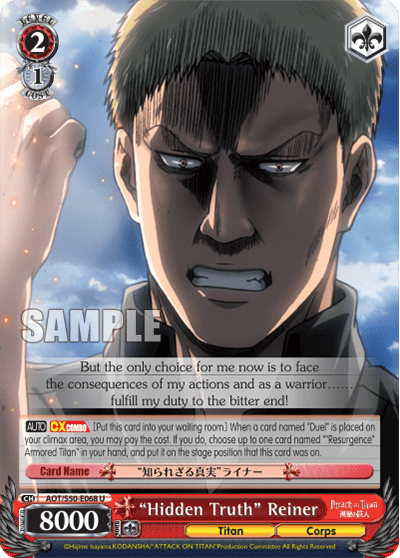 “Hidden Truth” Reiner (AOT/S50-E068) — Attack on Titan Vol.2