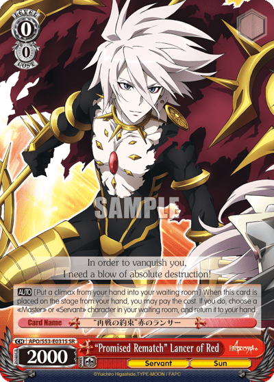 "Promised Rematch" Lancer of Red (Holo) (APO/S53-E031S) — Fate/Apocrypha