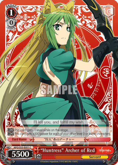 "Huntress" Archer of Red (APO/S53-E051) — Fate/Apocrypha