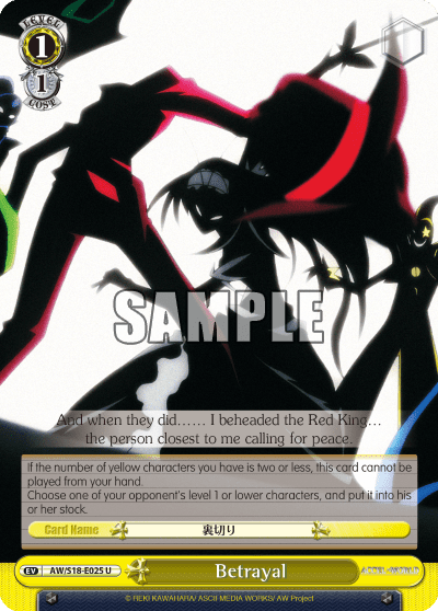 Betrayal (AW/S18-E025) — Accel・World