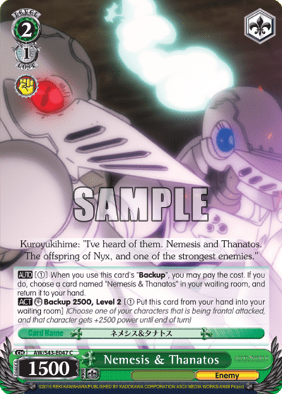 Nemesis & Thanatos (AW/S43-E047) — Accel・World -Infinite Burst-