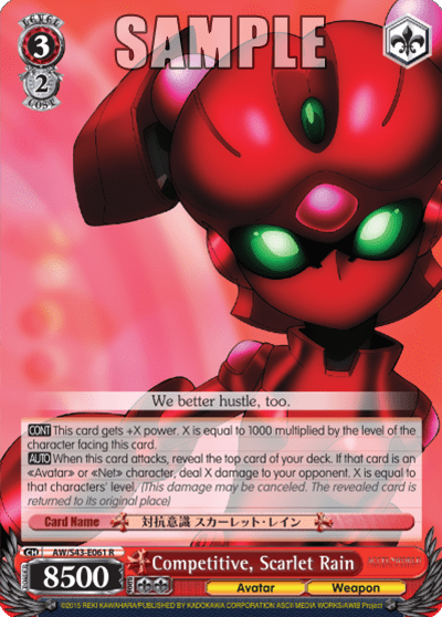 Competitive, Scarlet Rain (AW/S43-E061) — Accel・World -Infinite Burst-