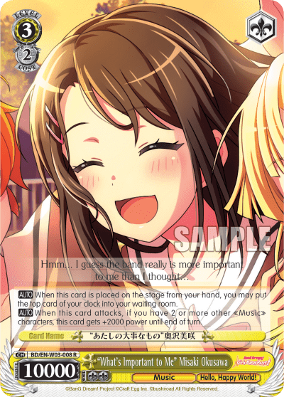 "What's Important to Me" Misaki Okusawa (BD/EN-W03-008) — BanG Dream! Girls Band Party! MULTI LIVE