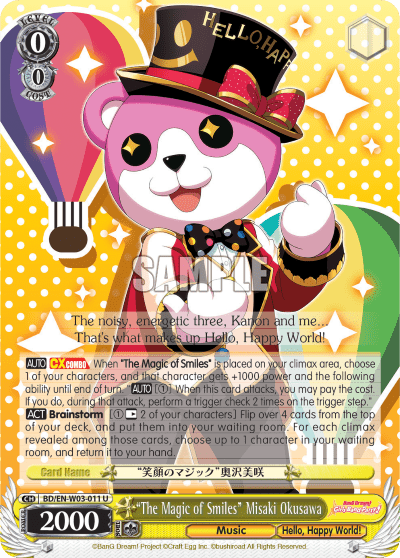 "The Magic of Smiles" Misaki Okusawa (BD/EN-W03-011) — BanG Dream! Girls Band Party! MULTI LIVE