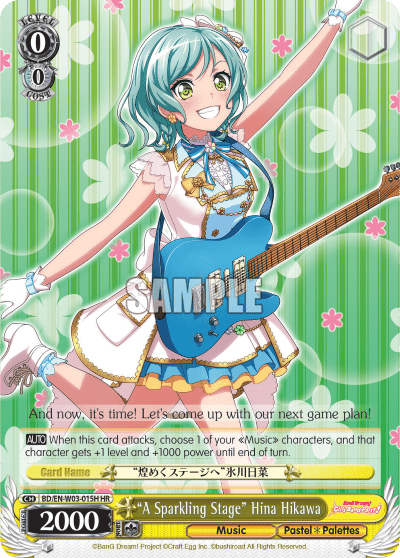 "A Sparkling Stage" Hina Hikawa (BD/EN-W03-015H) — BanG Dream! Girls Band Party! MULTI LIVE