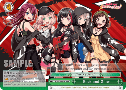 Rock and Glow (Holo) (BD/EN-W03-062S) — BanG Dream! Girls Band Party! MULTI LIVE