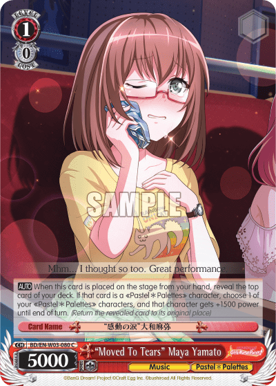 "Moved To Tears" Maya Yamato (BD/EN-W03-080) — BanG Dream! Girls Band Party! MULTI LIVE