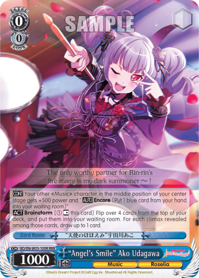"Angel's Smile" Ako Udagawa (BD/EN-W03-100R) — BanG Dream! Girls Band Party! MULTI LIVE